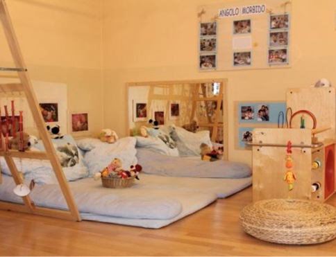 Immagine che contiene interno, muro, interior design, letto

Descrizione generata automaticamente